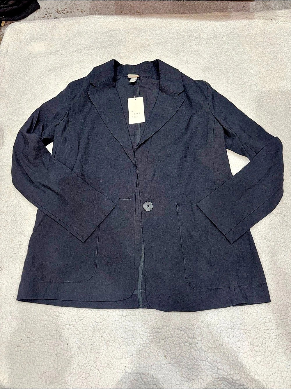 A New Day Long-Sleeve Blazer Women's Small Black Blazer NWT